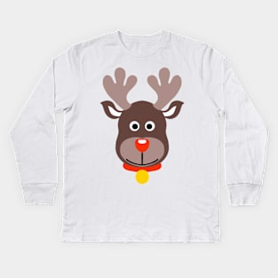 Rudolph the red nose raindeer Kids Long Sleeve T-Shirt